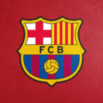 Crest Red Football Poster