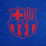 Crest Red Blue Football Poster