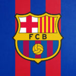 Crest Red Stripes Football Poster