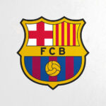 Crest White Football Poster