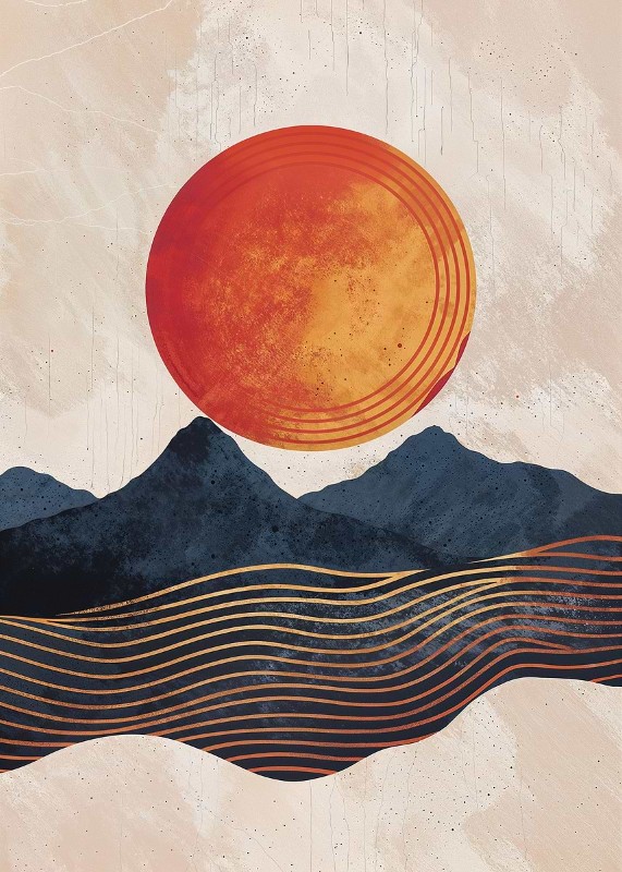 Crimson Orbit Poster