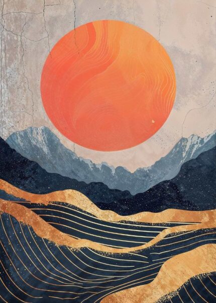 Crimson Sphere Poster