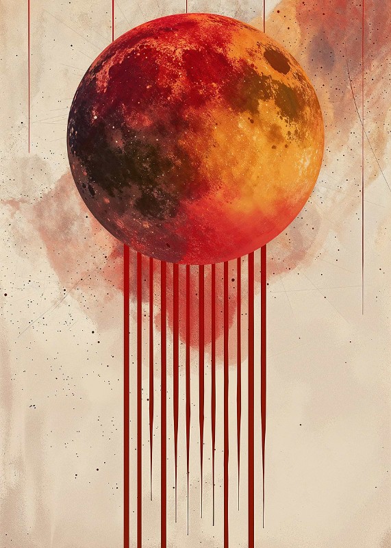 Crimson Sphere Fall Poster