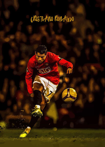 Cristiano Football Poster