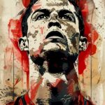 Cristiano Ronaldo Football Poster
