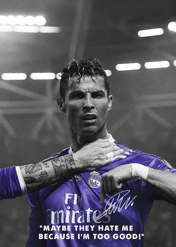 Cristiano Ronaldo Soccer Poster