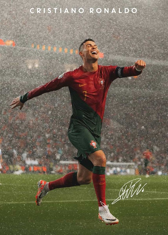 Cristiano Ronaldo Soccer Poster