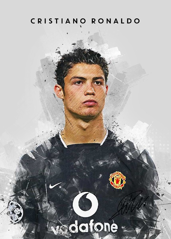 Cristiano Ronaldo Soccer Poster