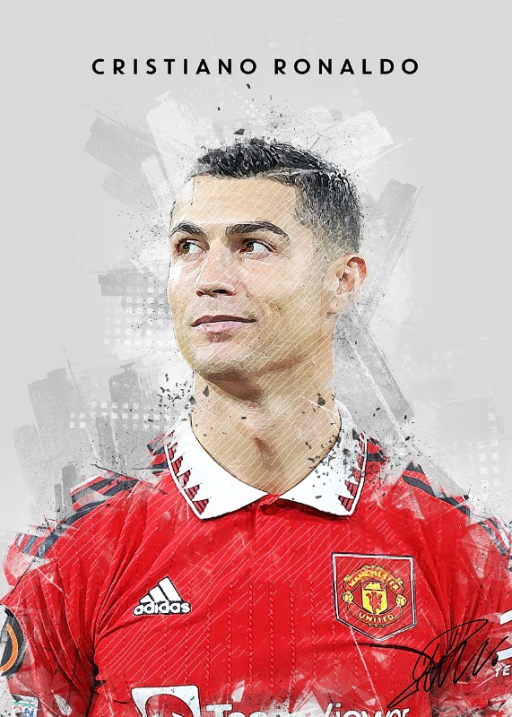 Cristiano Ronaldo Soccer Poster