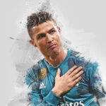 Cristiano Ronaldo Football Poster