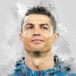 Cristiano Ronaldo Football Poster