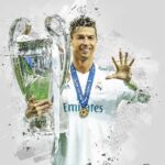 Cristiano Ronaldo Football Poster