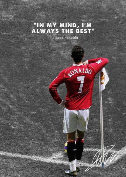 Cristiano Ronaldo Football Poster