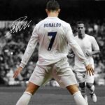 Cristiano Ronaldo Football Poster