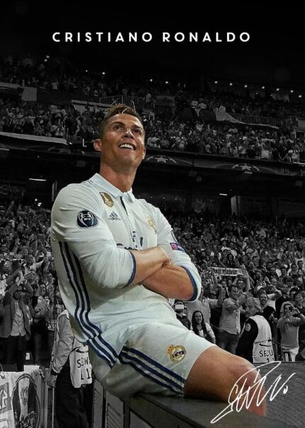 Cristiano Ronaldo Football Poster