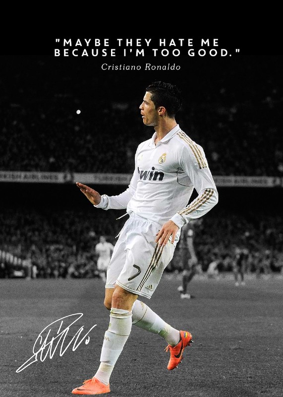 Cristiano Ronaldo Soccer Poster