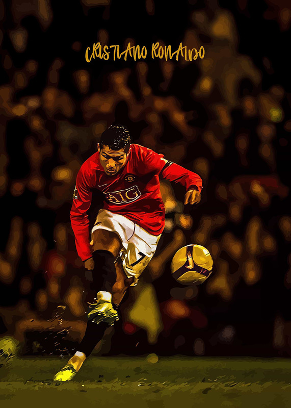 Cristiano Football Poster