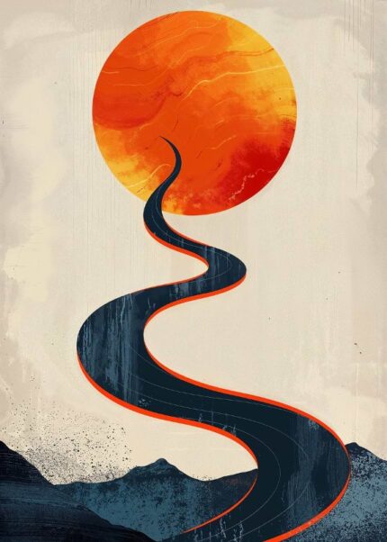 Curvy Pathway Poster