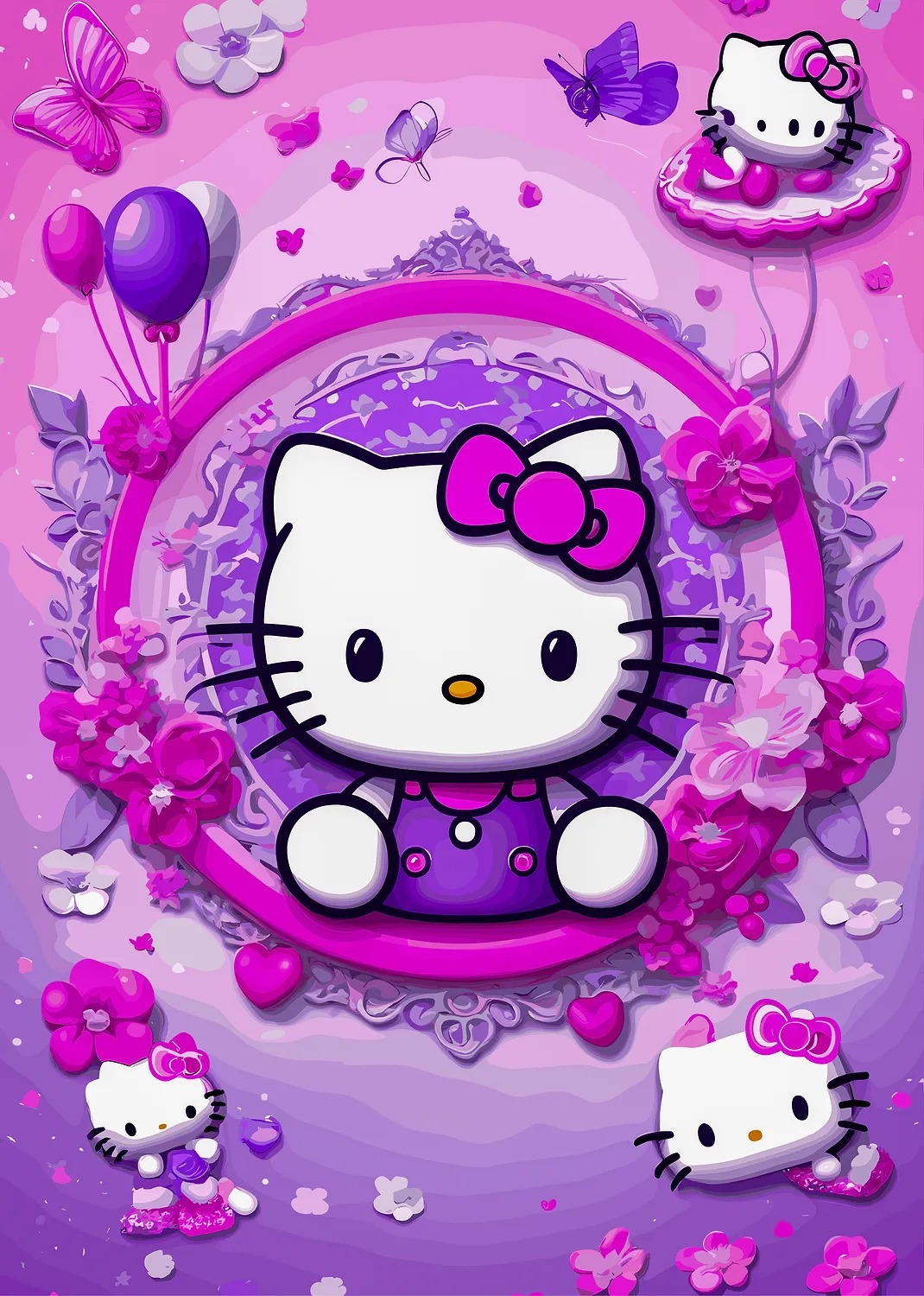Cute Hello Kitty Poster