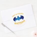 Cuter Than Cute Tiny Tough Batman Classic Round Sticker