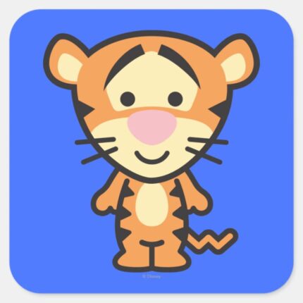 Cuties Tigger Square Sticker