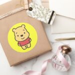 Cuties Winnie The Pooh Classic Round Sticker