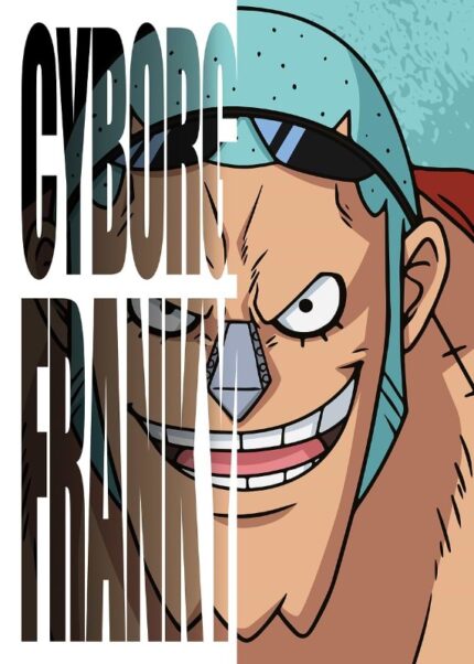 Cyborg Franky One Piece Poster