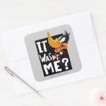 DAFFY DUCK™ It Wasnt Me Was Me Square Sticker