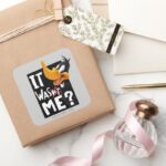 DAFFY DUCK™ It Wasnt Me Was Me Square Sticker