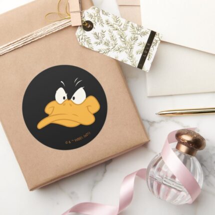 DAFFY DUCK™ Angry Face Classic Round Sticker