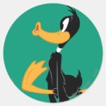 DAFFY DUCK™ Being Crazy Classic Round Sticker