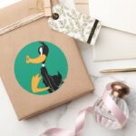 DAFFY DUCK™ Being Crazy Classic Round Sticker