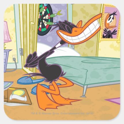 DAFFY DUCK™ Big Smile Square Sticker