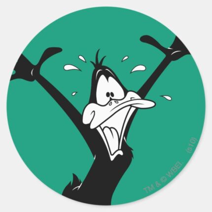 DAFFY DUCK™ Excited Classic Round Sticker