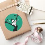 DAFFY DUCK™ Excited Classic Round Sticker