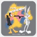 DAFFY DUCK™ BUGS BUNNY™ Youre Despicable Square Sticker