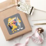 DAFFY DUCK™ BUGS BUNNY™ Youre Despicable Square Sticker