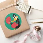 DAFFY DUCK™ The Boxer Classic Round Sticker