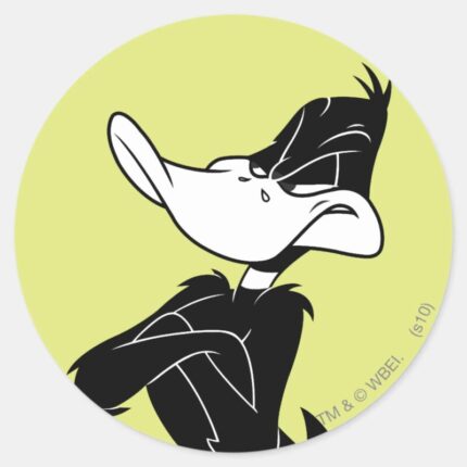 DAFFY DUCK™ With Arms Crossed Classic Round Sticker