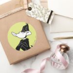 DAFFY DUCK™ With Arms Crossed Classic Round Sticker