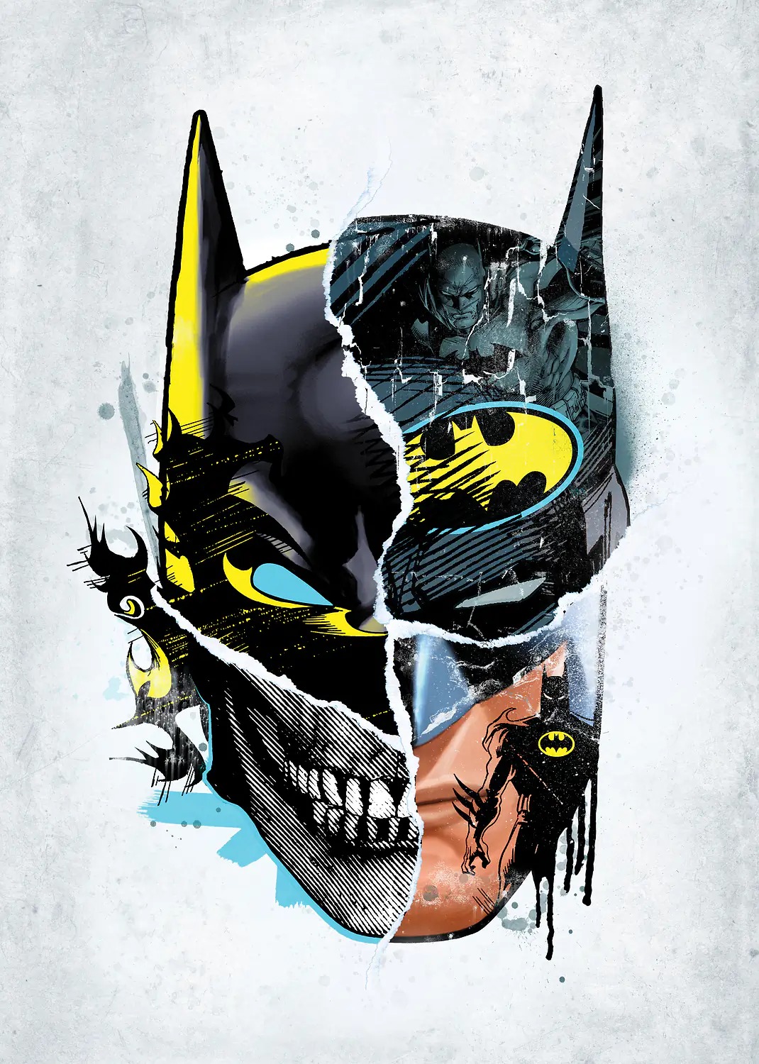 DC: Batman in Collage-Style