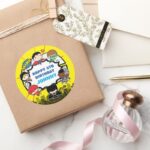 DC Comics Justice League Chibi Birthday Classic Round Sticker