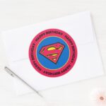 DC Comics Superman Classic Logo Classic Round Sticker