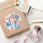 DC Originals Logo Burst Classic Round Sticker