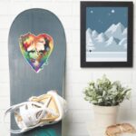 DC Pride Harley Quinn Poison Ivy Comic Cover Sticker