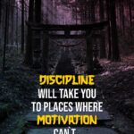 DISCIPLINE QUOTE Poster