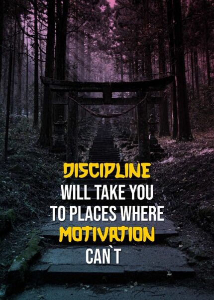 DISCIPLINE QUOTE Poster