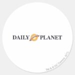 Daily Planet Logo Classic Round Sticker
