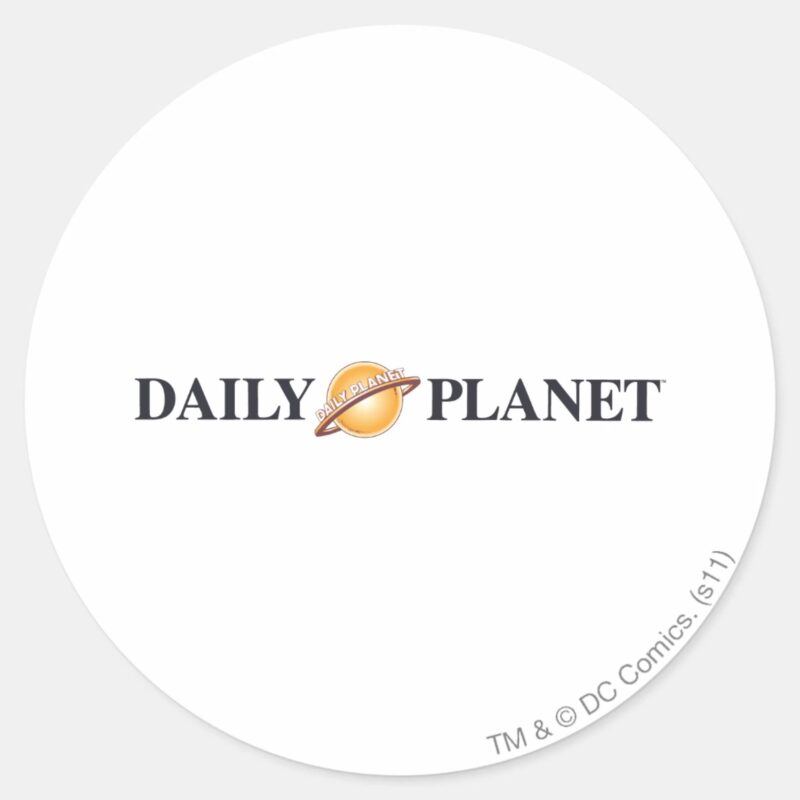 Daily Planet Logo Classic Round Sticker