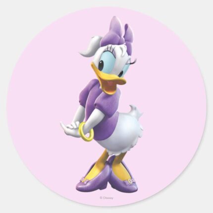 Daisy Duck Clubhouse Cute Classic Round Sticker